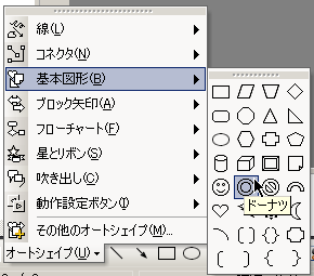 オートシェイプの挿入